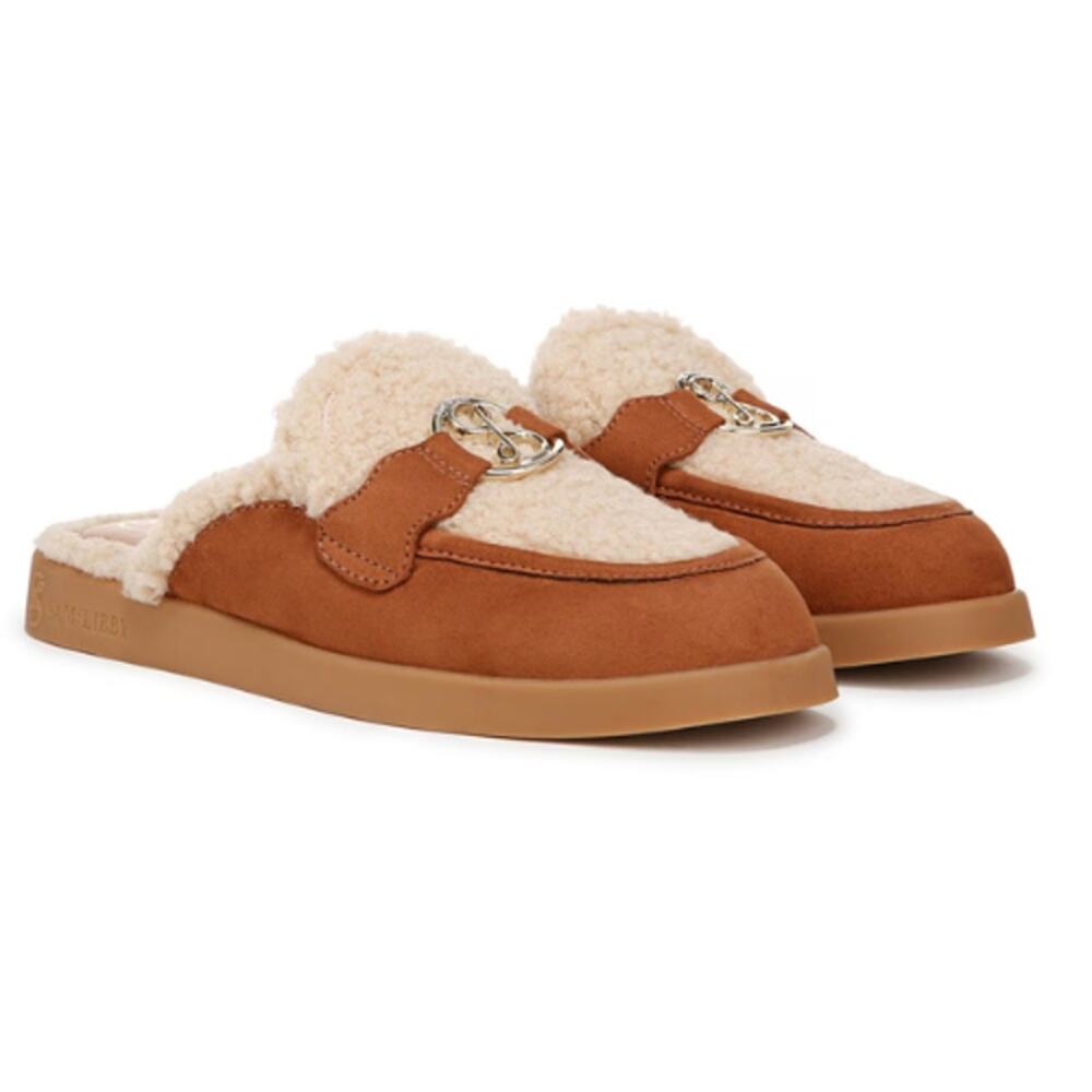 Sam & Libby Shelby Cozy Mule in Chestnut Tan EUC Size 7 - Picture 1 of 12